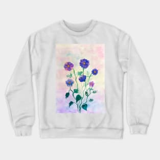 Botanical Flower composition in watercolor Crewneck Sweatshirt